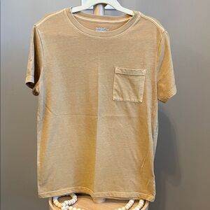 ⭐️⭐️PICK 5 / $20 Cat & Jack Boys Tan T-Shirt with Pocket Medium 8